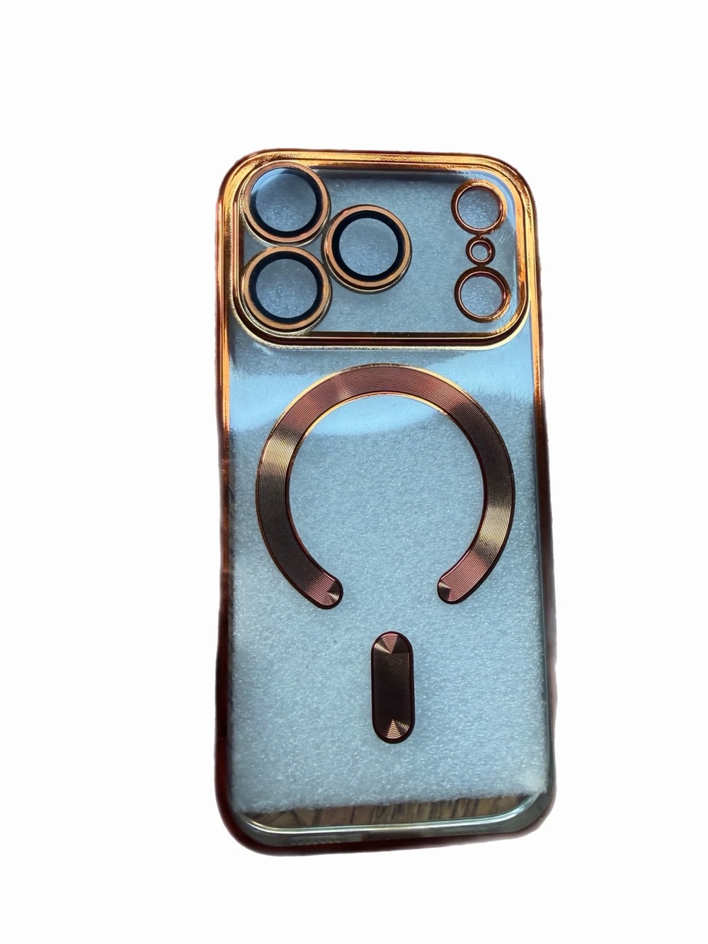 Rose Gold Camera Ring Magnetic Phone Case - Unbranded for iPhone 17 pro